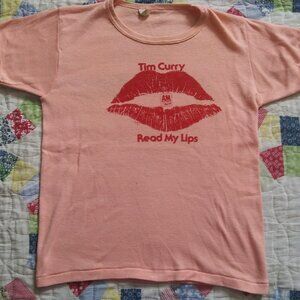 Vintage Rare 1978 Tim Curry Read My Lips A&M Records Promo Musicland T-shirt